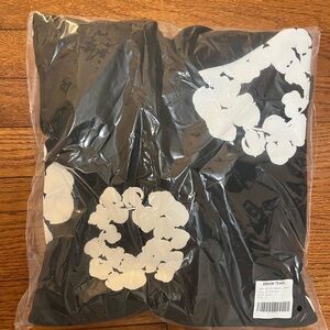 Black Denim Tear Hoodie Large